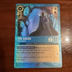 Disney Lorcana The Queen Mirror Seeker 12/P3 Glimmer Foil Promo NM - Image 1