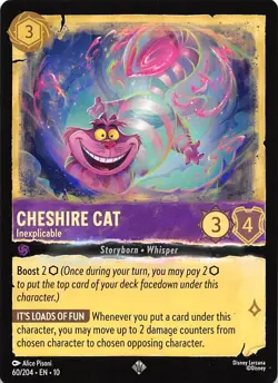 Cheshire Cat Inexplicable 60/204 Whispers in the Well Disney Lorcana - Image 1