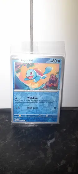 Pokemon Center Squirtle Promo Card 007/165 151 Series, Stamped, New/Sealed - Image 1