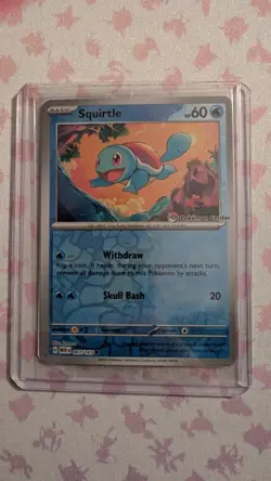 Pokemon Card Squirtle 007/165 Pokemon Center Stamped 151 Reverse Promo SEALED - Image 1