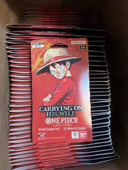 One Piece TCG - Carrying On His Will - OP13 English Sleeve Booster Packs LOT 6 - Image 1