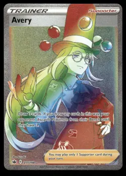 Pokemon Cards Avery 211/198 Chilling Reign Rare Rainbow NM - Image 1