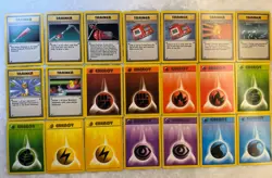 Pokemon TCG Base Set Trainer & Energy (3 Shadowless) Lot 21 Cards - NrMt - Mint - Image 1