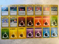 Pokemon TCG Base Set Trainer & Energy (3 Shadowless) Lot 21 Cards - NrMt - Mint - Image 2