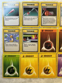 Pokemon TCG Base Set Trainer & Energy (3 Shadowless) Lot 21 Cards - NrMt - Mint - Image 3
