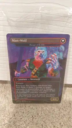 Marvel Legends Man-Wolf MTG Magic The Gathering Card Spider-Man Mark Spears - Image 1