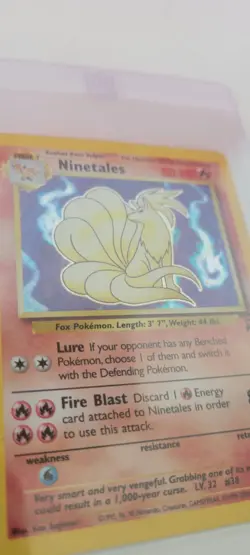 Pokemon Card #13 Ninetails Holo 2nd Edition - Image 3