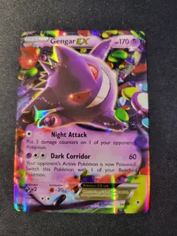 Pokemon TCG 2014 Gengar EX Holo Rare Card 34/119 Phantom Forces - Image 1