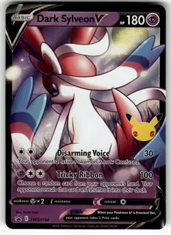 Dark Sylveon V SWSH134 SWSH: Sword & Shield Promo Cards NM Pokemon Card TCG - Image 1