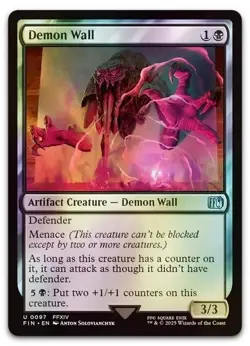 Demon Wall #97 (Foil) (NM) Final Fantasy FIN Magic MTG - Image 1