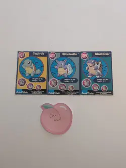 Lot of 3 Pokemon PokeTrivia Burger King Cards 1999 Blastoise Wartortle Squirtle - Image 1
