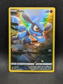 Riolu GG26/GG70 Crown Zenith Galarian Gallery Full Art Holo Rare Pokemon TCG - Image 1