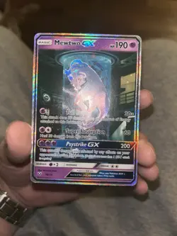 Pokemon TCG Shining Legends Mewtwo GX Secret Rare Card 78/73 NM - Image 3