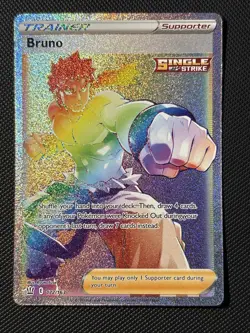 2021 Pokemon SWSH Battle Styles 172/163 Bruno - Image 1