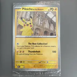 Pikachu At The Museum, Pokemon X Natural History Museum Jumbo Promo - Sealed - Image 1