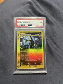 UMBREON REVERSE FOIL PSA 7 2003 POKEMON SKYRIDGE 32/144 - Image 1