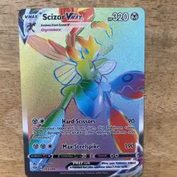 Pokemon TCG Scizor VMAX Secret Rare Full Art Holo 193/189 Darkness Ablaze chase - Image 1