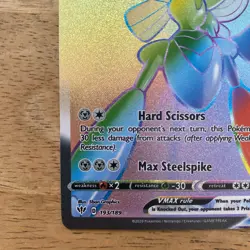 Pokemon TCG Scizor VMAX Secret Rare Full Art Holo 193/189 Darkness Ablaze chase - Image 4