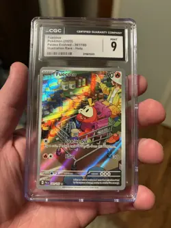 2023 Pokemon Fuecoco #201/193 Illustration Rare Paldea Evolved CGC 9 Mint - Image 1