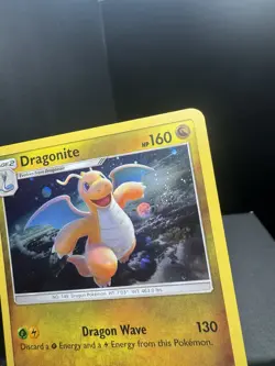 Pokemon TCG Sun & Moon Dragonite 96/149 Promo Cosmos Holo SWIRL NM! - Image 2