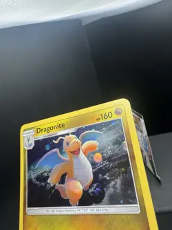 Pokemon TCG Sun & Moon Dragonite 96/149 Promo Cosmos Holo SWIRL NM! - Image 4