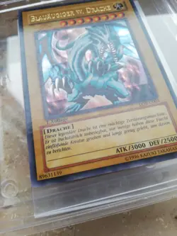 Blue Eyes White Dragon Lob 1st Edition Foil Shift Misprint German Yu-Gi-Oh! - Image 2