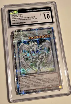 2023 YU-GI-OH! ANNIVERSARY TIN Stardust Dragon TN23-EN016 QCR CGC 10 QCSR - Image 2