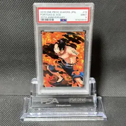PSA 9 Portgas D. Ace One Piece wafer card Japanese 20th Anniversary Rare Art - Image 3