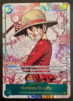 One Piece TCG OP13-118 Monkey.D.Luffy SEC Alternate Art - Image 2