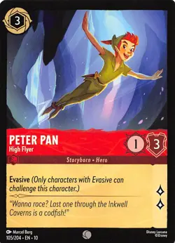 Peter Pan High Flyer 105/204 Whispers in the Well Disney Lorcana - Image 1
