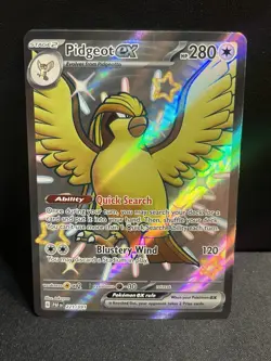 Pidgeot ex (221/091) Shiny Full Art | Pokemon TCG Paldean Fates | Near Mint - Image 1