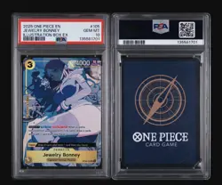2025 ONE PIECE PROMOS #105 JEWELRY BONNEY ILLUSTRATION BOX EX PSA 10 GEM MINT - Image 3