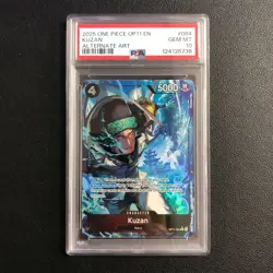 One Piece OP11-084 A Fist of Divine Speed Kuzan Alt Art PSA 10 - Image 1