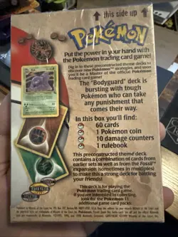 1999 Pokemon Bodyguard Theme Deck Trading Card Game Sealed 742818060738 - Image 2