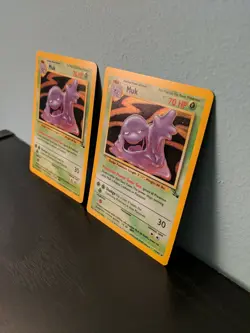 Muk Pokemon Card 13/62 Fossil Holo Lot of 2 Excellent Condition - Image 4