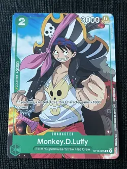 Monkey.D.Luffy (Welcome Pack Vol. 2) C One Piece Promotion Cards ST16-005 NM - Image 1