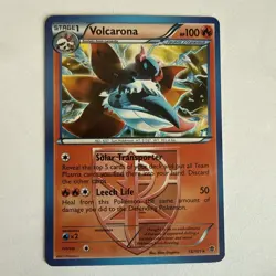 Pokemon TCG Volcarona Holo Rare Card 13/101 Plasma Blast Cracked Ice 2013 - Image 1