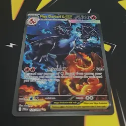 Mega Charizard X EX 125/094 Phantasmal Flames Holo Pokemon Card - Image 1