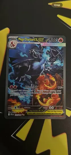 Mega Charizard X EX 125/094 Phantasmal Flames Holo Pokemon Card - Image 3