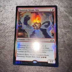 Runaway Steam-Kin FOIL - Guilds of Ravnica - MTG Magic the Gathering - NM - Image 1