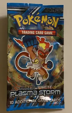 EMPTY Pokemon Black White Plasma Storm INFERNAPE Booster Pack - Image 1