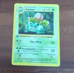 Pokemon TCG - Ivysaur (30/102) 1st Edition Base Set Shadowless Uncommon (LP) - Image 1