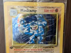 Pokemon Machamp Holo 8/102 Base Set 1st Edition Factory Sealed Promo - Image 2