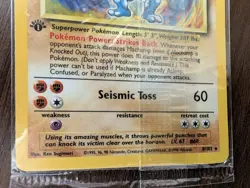 Pokemon Machamp Holo 8/102 Base Set 1st Edition Factory Sealed Promo - Image 4