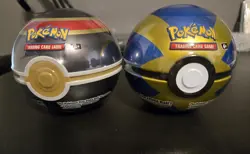 Pokemon TCG Pokeball Tin - Set Of 2. Luxury Ball & Quickball. Factory Sealed. - Image 1