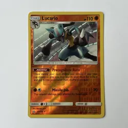 Lucario 67/156 Rare Reverse Holo Ultra Prism Pokemon TCG Card - Image 1