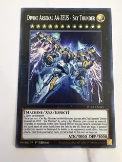 Yu-Gi-Oh! TCG Divine Arsenal AA-ZEUS Sky Thunder 1st Edition PHRA-EN045 - Image 1
