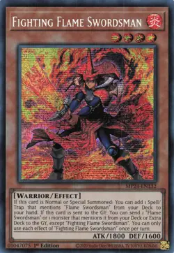 Yugioh MP24-EN132 - Fighting Flame Swordsman - Secret Rare - Image 1