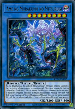 Yugioh SUDA-EN092 Ame no Murakumo no Mitsurugi Ultra Rare 1st Ed - Image 3