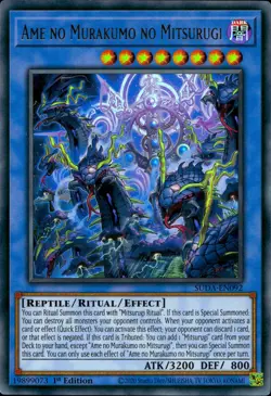 Yugioh SUDA-EN092 Ame no Murakumo no Mitsurugi Ultra Rare 1st Ed - Image 5